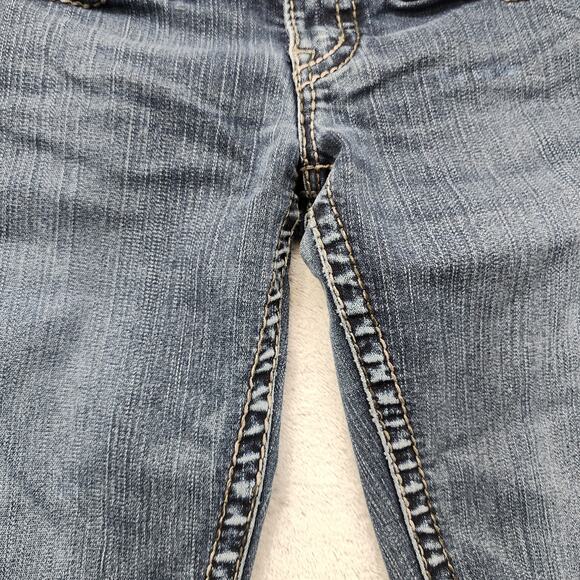 Silver Jeans Womens W25/L33.5* Blue Tuesday 16 1/2" Low Rise Bootcut Stretch - Picture 3 of 16